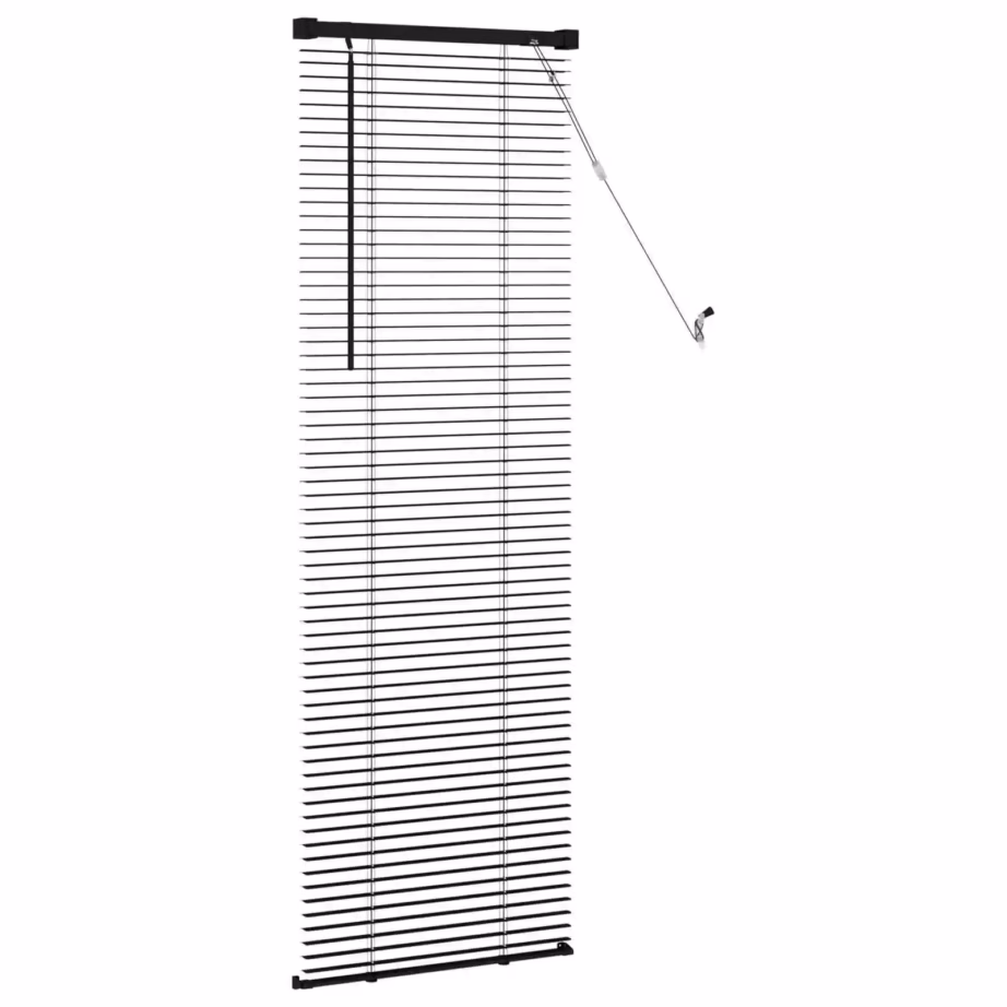 Reguleeritav PVC Veneetsia ruloo, must, 150 x 40 cm – 5