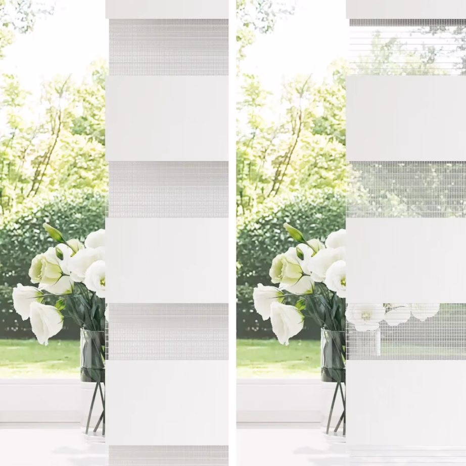 Triibuline sebra ruloo privaatsuse ja valguse reguleerimiseks, must, 55 x 230 cm, polüester – 8