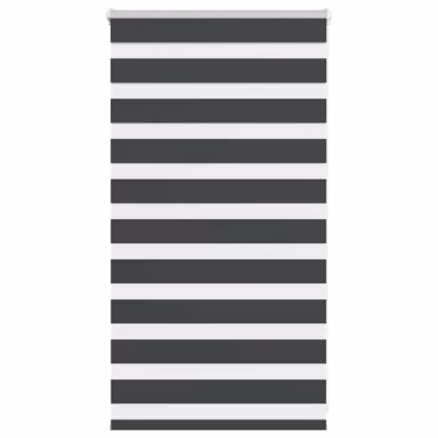 Must sebra ruloo aknale, 70 x 100 cm, 100% polüester