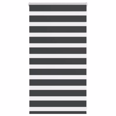 Triibuline sebra ruloo, must, 85 x 100 cm, 100% polüester