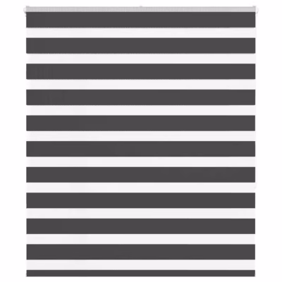 Must sebra ruloo kettmehhanismiga, 135 x 150 cm, polüester