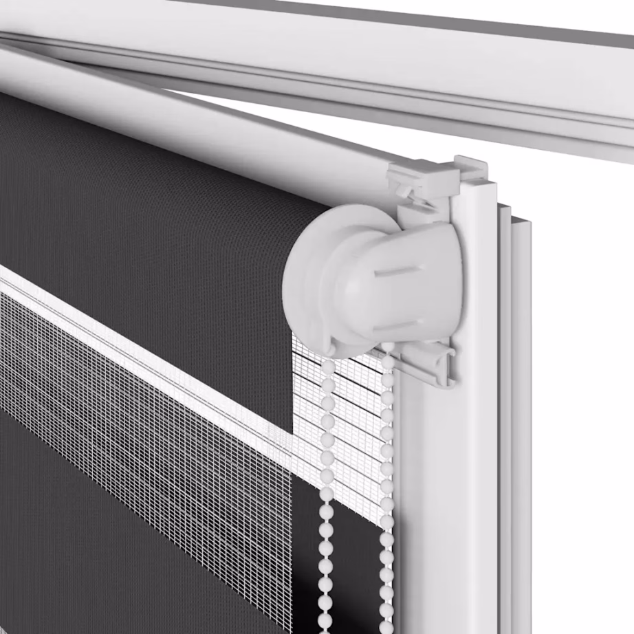 Must sebra rulookardin kettmehhanismiga, 80 x 200 cm, 100% polüester – 11