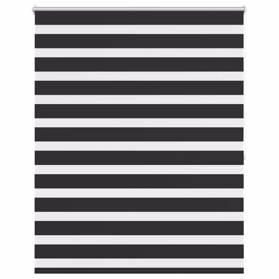 Sebrarullkardin aknale, must, 140 x 175 cm, 100% polüester – 2