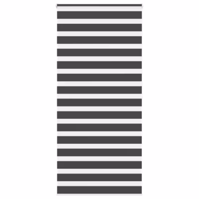 Must sebraruloo privaatsuse ja valguse reguleerimiseks, 100 x 200 cm, polüester, alumiiniumsiiniga