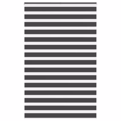 Triibuline sebraruloo, must, 140 x 200 cm, 100% polüester