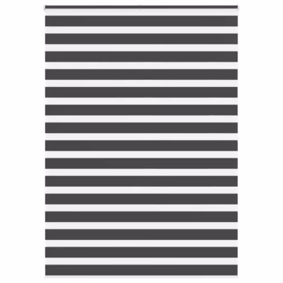 Triibuline sebraruloo must, 155 x 200 cm, 100% polüester