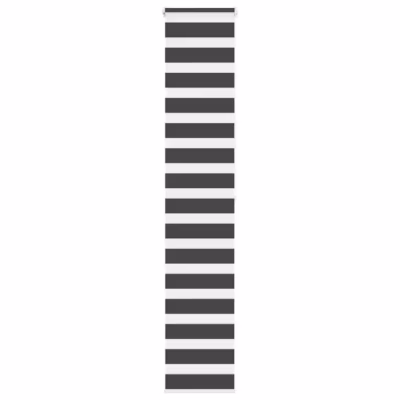 Triibuline sebraruloo privaatsuse ja valguse reguleerimiseks, must, 40 x 200 cm, polüester