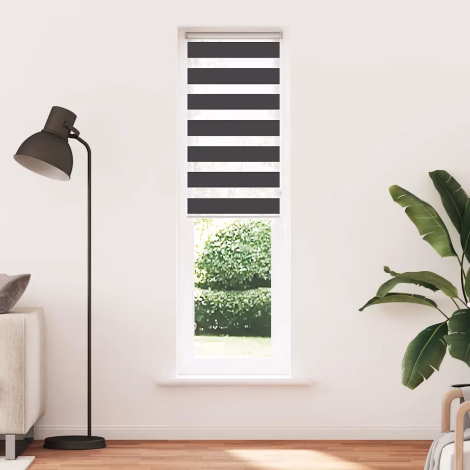 Triibuline sebraruloo, must, 55 x 200 cm, kanga laius 50,9 cm, polüester – 2