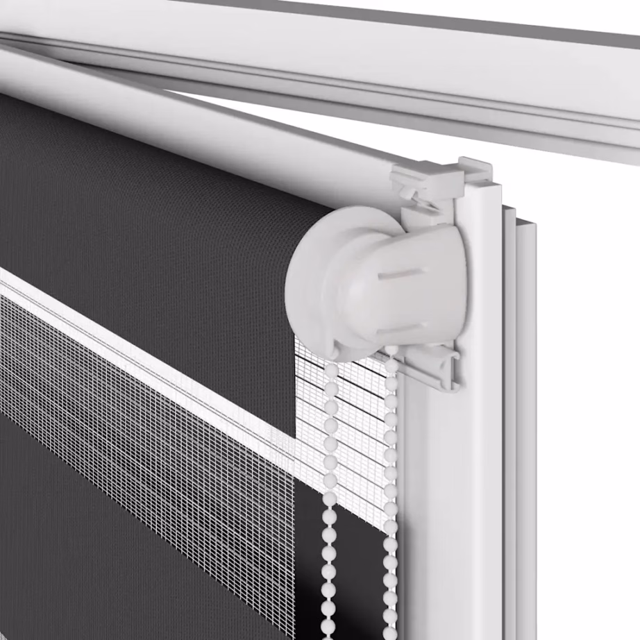 Must sebraruloo triibulise kangaga, 60 x 230 cm, polüester, kanga laius 55,9 cm – 11