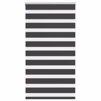 Must sebraruloo privaatsuse ja valguse reguleerimiseks, 80 x 150 cm, polüester