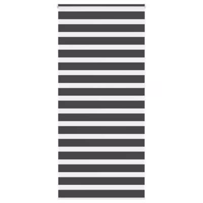 Must triibuline sebraruloo kettmehhanismiga, 110 x 200 cm, polüester