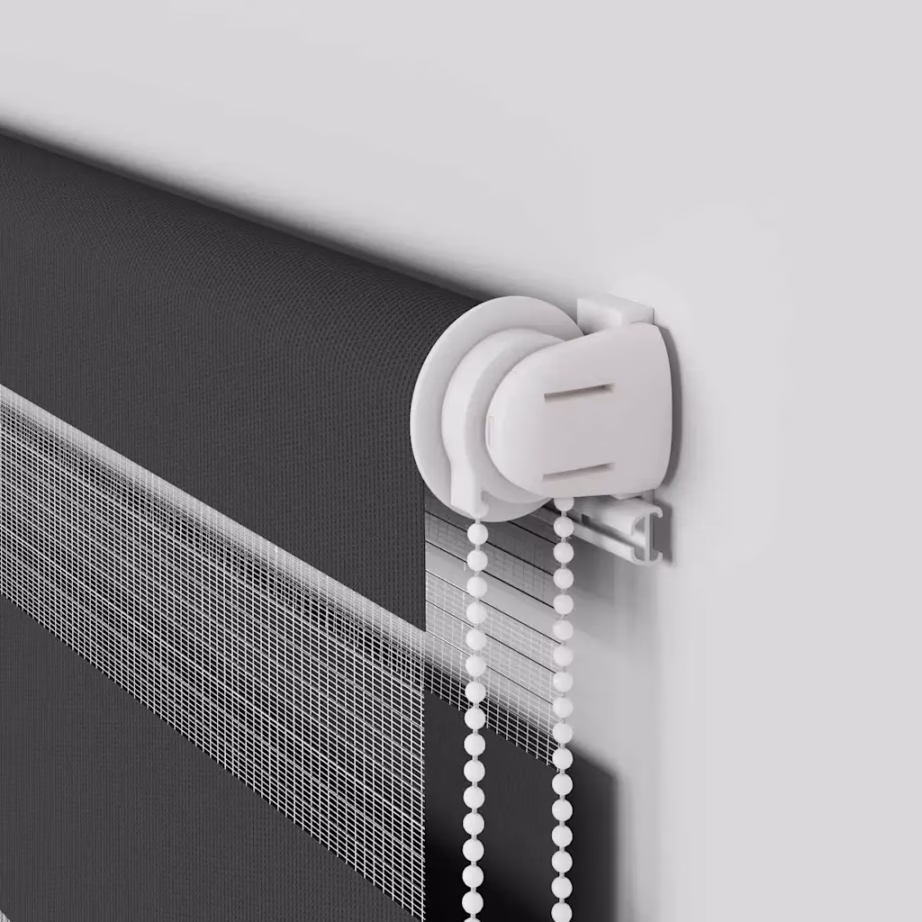 Triibuline sebraruloo, must, 125 x 100 cm, kanga laius 120,9 cm, 100% polüester, alumiiniumsiiniga – 10