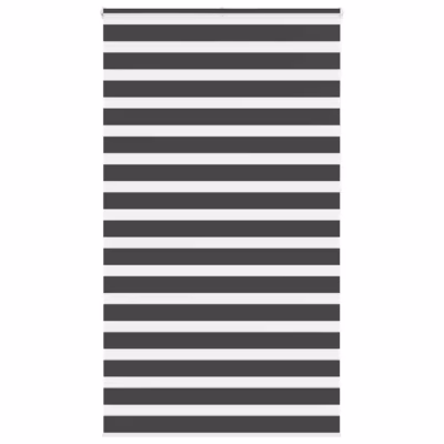 Must triibuline sebraruloo, 125 x 230 cm, polüester