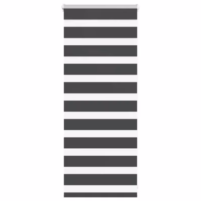 Triibuline sebraruloo kettmehhanismiga, must, 65 x 100 cm, kanga laius 60,9 cm, polüester