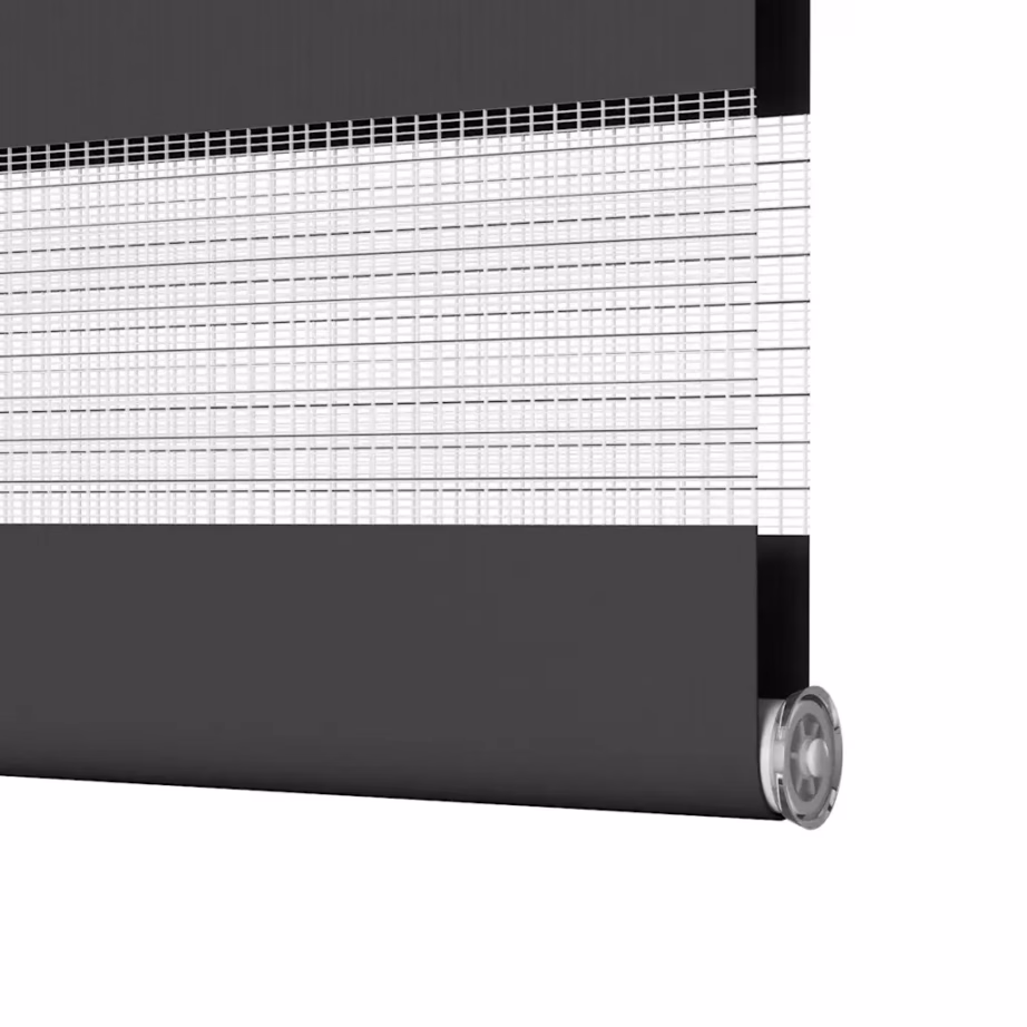 Triibuline sebraruloo, must, 140 x 150 cm, 100% polüester, kanga laius 135,9 cm – 12