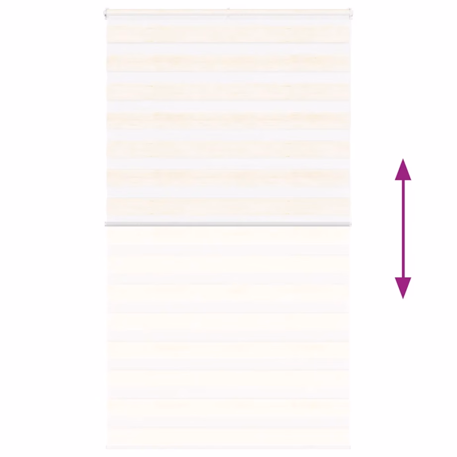 Triibuline päev ja öö ruloo marmorbeež, 135 x 200 cm, 100% polüester, alumiiniumsiiniga – 5