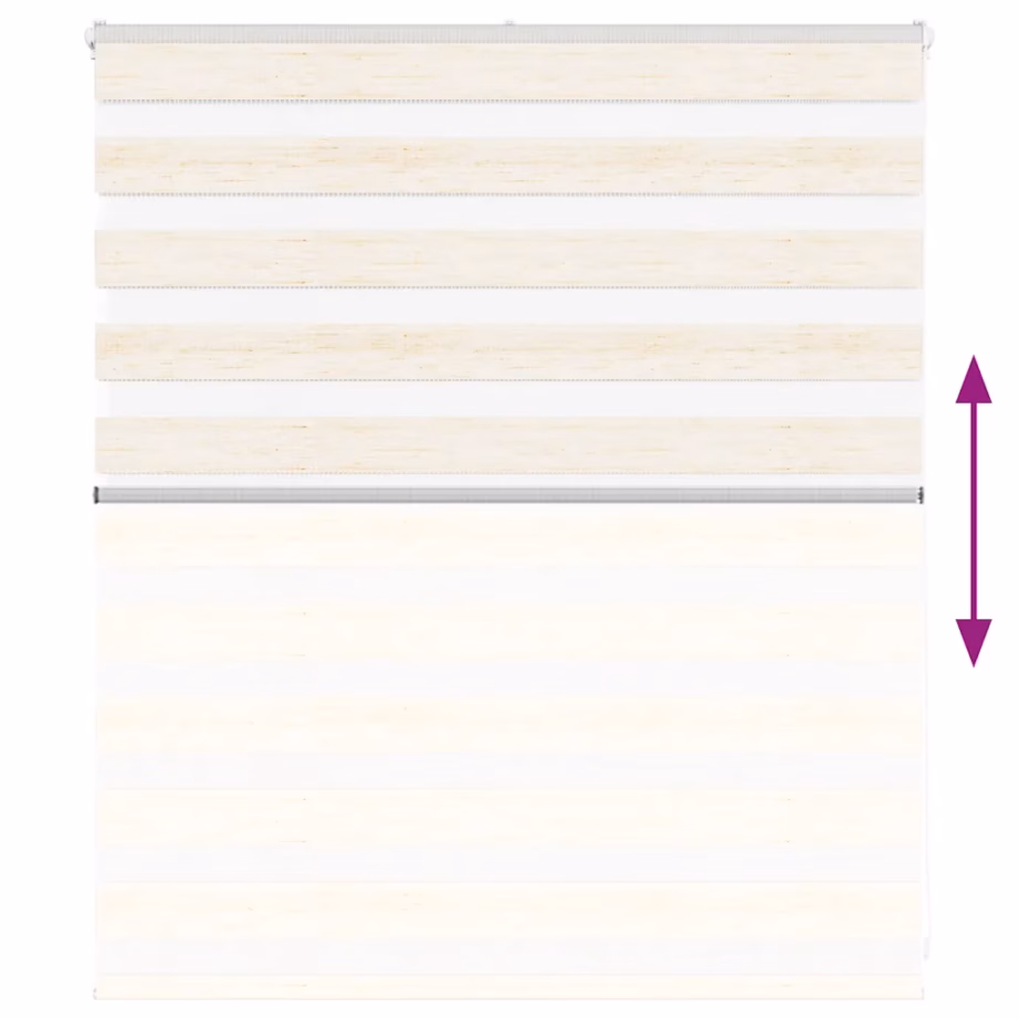 Päev-öö sebraruloo kettmehhanismiga, marmorbeež, 125 x 100 cm, polüester – 5