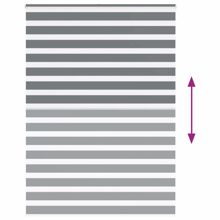 Sebraruloo privaatsuse ja valguse reguleerimiseks, tumehall, 165 x 230 cm, kanga laius 160,9 cm – 5