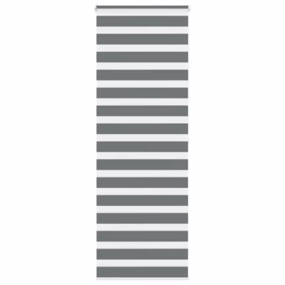 Päeval-ööl ruloo, tumehall triibuline, 85 x 200 cm, kanga laius 80,9 cm, 100% polüester, alumiiniumist ülemise siiniga