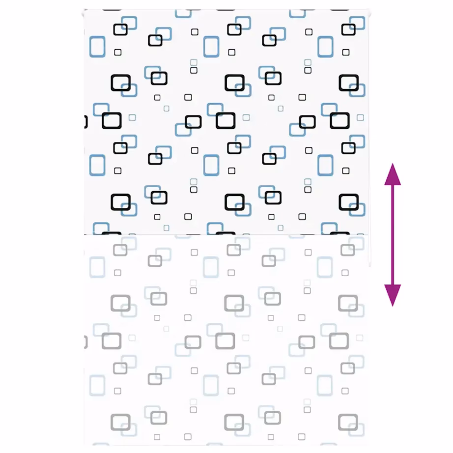 Veekindel PEVA duširuloo ketiülekandega, valge geomeetrilise mustriga, 160 x 240 cm – 5