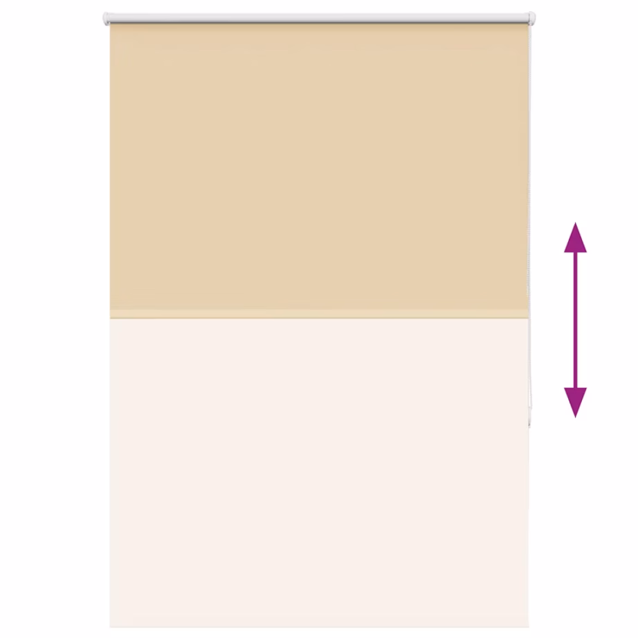 Pimendav beež ruloo ketiühendusega, 110 x 130 cm, kanga laius 105,7 cm, polüester – 9