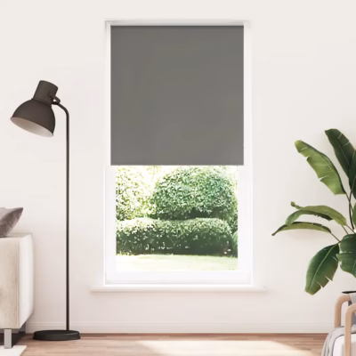 Pimendav ruloo ketiga, hall, 100 x 230 cm, polüester, alumiiniumsiin