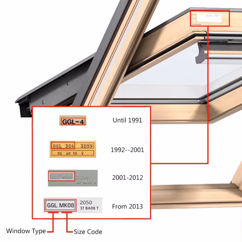 Pimendav katuseakna ruloo Velux C04 aknale, must, 383 x 740 mm – 6