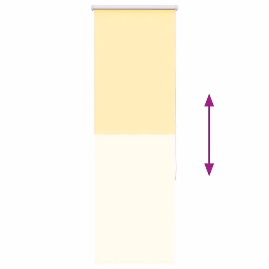 Pimendav ruloo, kollane, 60 x 150 cm, kanga laius 55,7 cm, polüester – 9