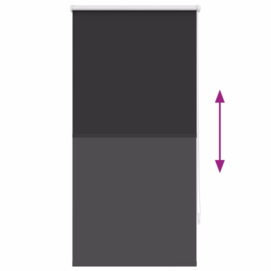 Pimendav rullkardin termokattega, must, 60 x 120 cm, valge ketiga – 9