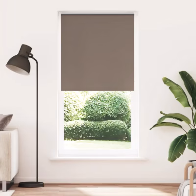 Pimendav ruloo kohvivärvi, 100 x 230 cm, 100% polüester, alumiiniumsiiniga