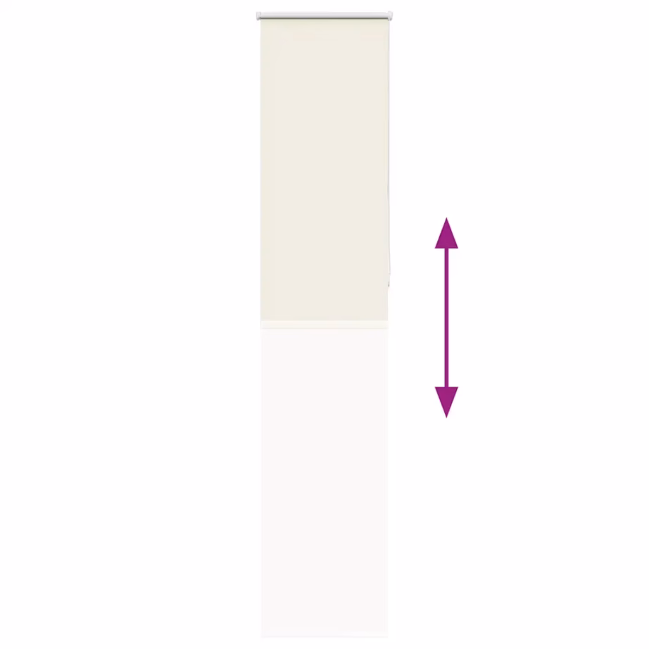 Pimendav ruloo aknale, koltunud valge, 40 x 210 cm, kanga laius 35,7 cm – 9