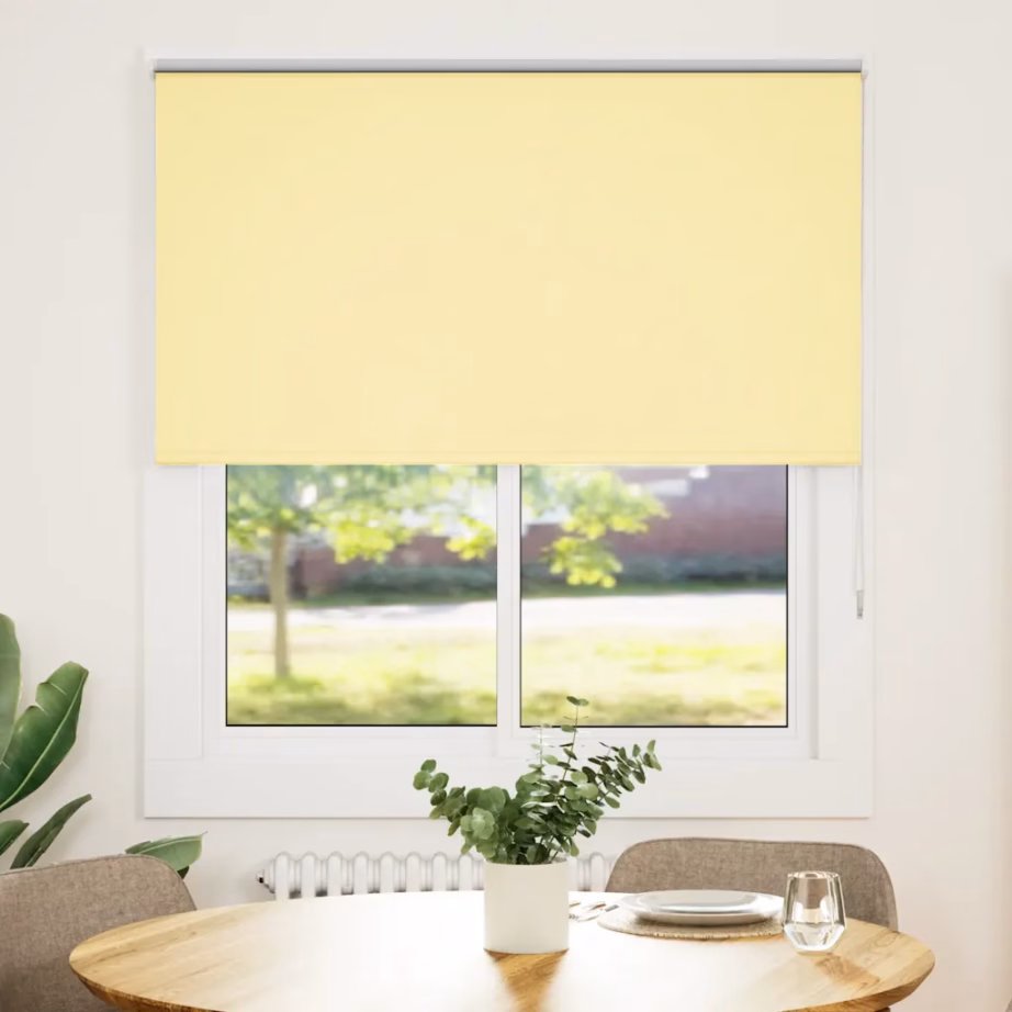 Pimendav ruloo kettmehhanismiga, kollane, 125 x 150 cm, 100% polüester - 2