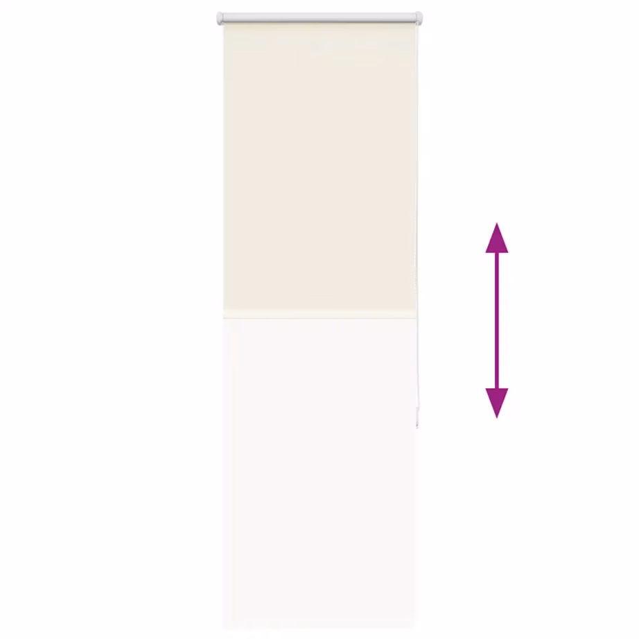Pimendav ruloo ketiga, koltunud valge, kruvi- ja klambrikinnitusega, 40 x 130 cm – 5