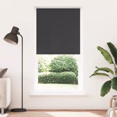 Pimendav ruloo ketiga ja puurimiseta paigaldusvõimalusega, must, 105 x 230 cm, 100% polüester