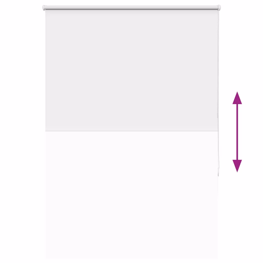 Pimendav ruloo valge, 115 x 130 cm, ketiühendusega, 100% polüester – 9