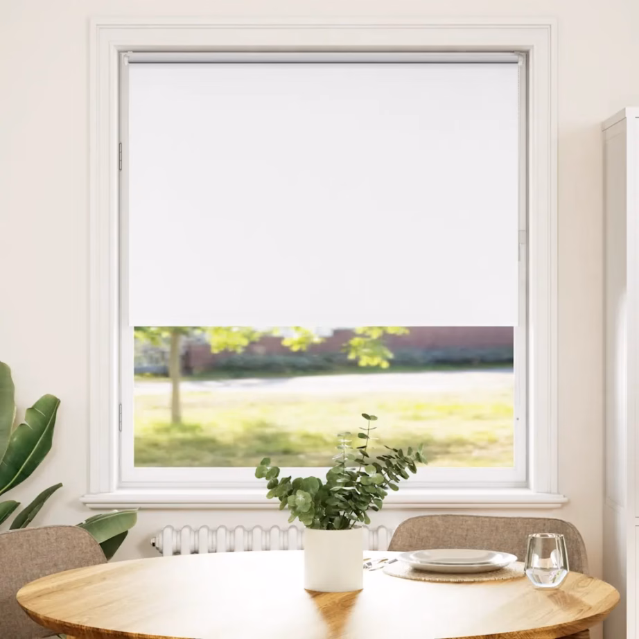 Pimendav ruloo kettmehhanismiga, valge, 160 x 230 cm, 100% polüester, alumiiniumsiin – 2