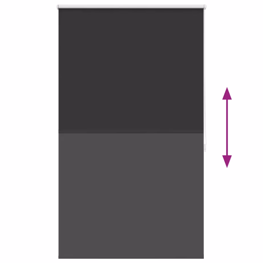 Pimendav rullkardin termokattega, must, 80 x 175 cm – 9