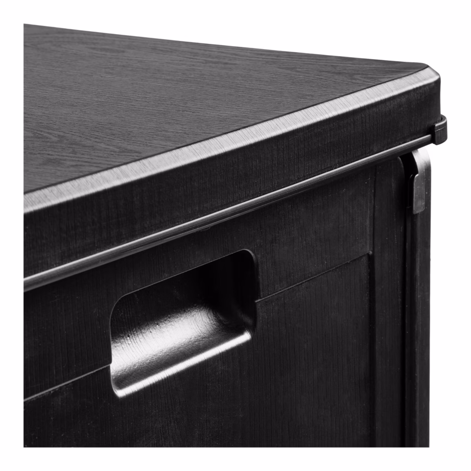 Plastikust istmepatjade hoiukast, must, 76 l Sobra – 7