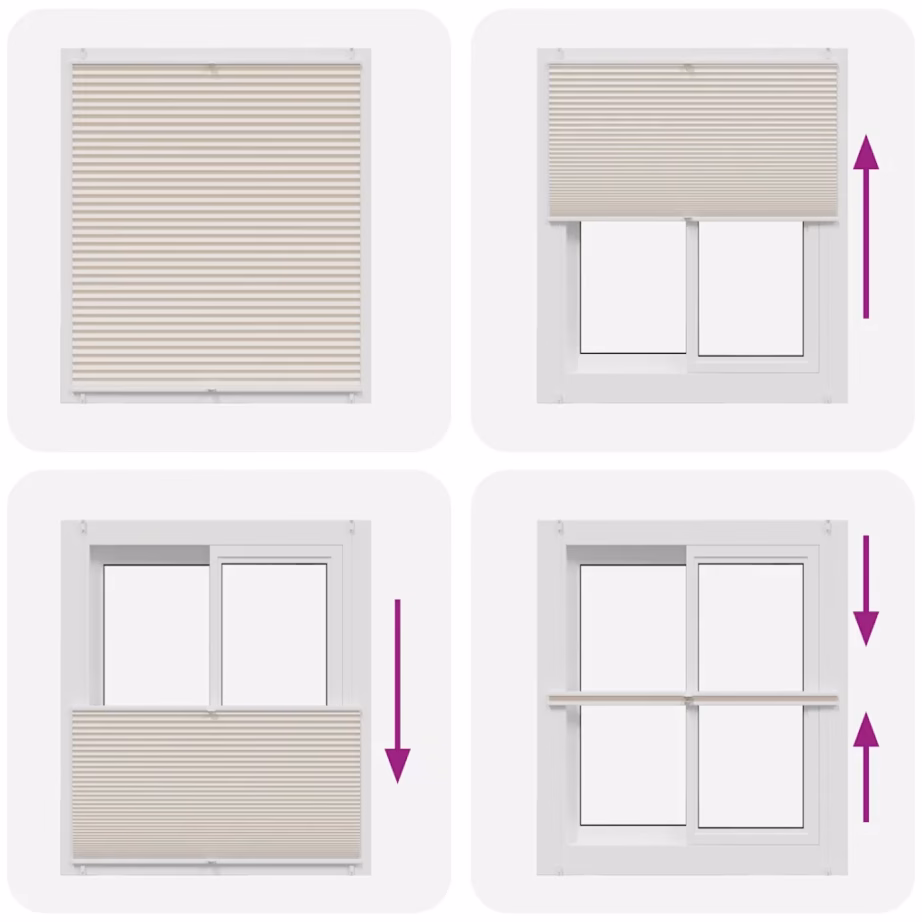 Plisseekardin kreemjas, 110 x 150 cm, kreppkangas, klambritega – 6