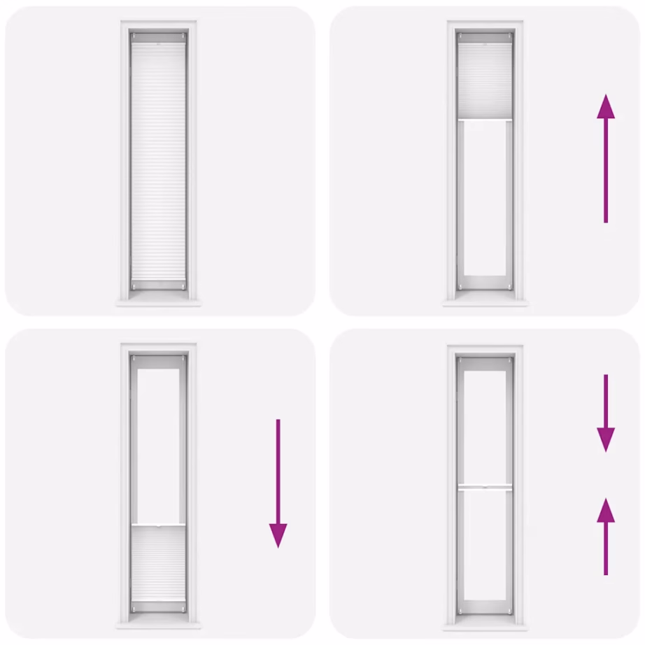 Valge plisseekardin klambritega kinnitusega, 40 x 200 cm – 6