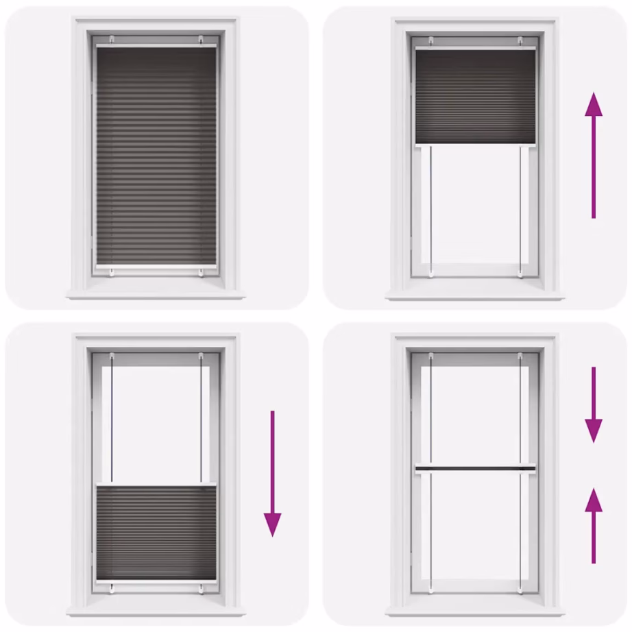 Plisseeritud aknaruloo, must, 70 x 150 cm, 100% polüster, paigaldus kruvide või klambritega – 7