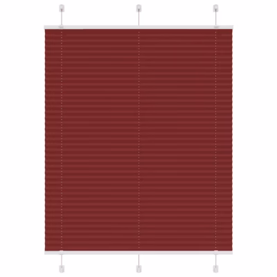 Plisseeritud ruloo privaatsuseks, bordoopunane, 105 x 100 cm, 100% polüester