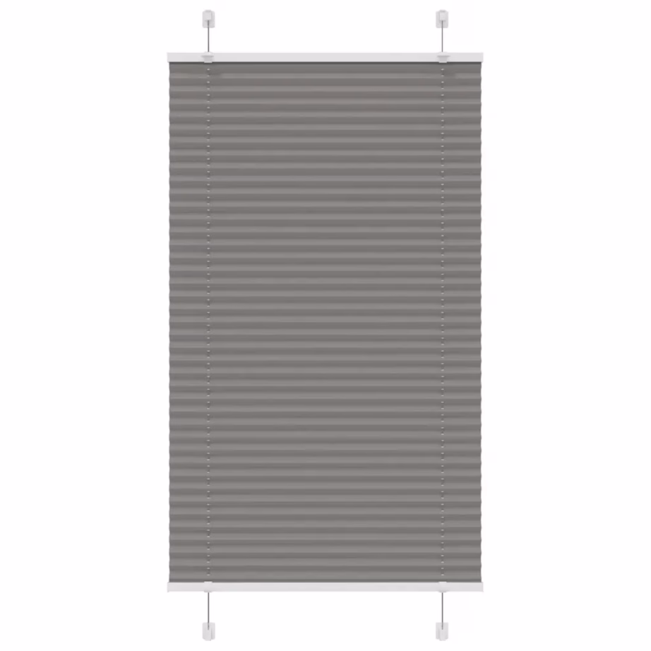 Plisseeritud aknaruloo antratsiithall, 80 x 100 cm, kahe paigaldusviisiga – 2