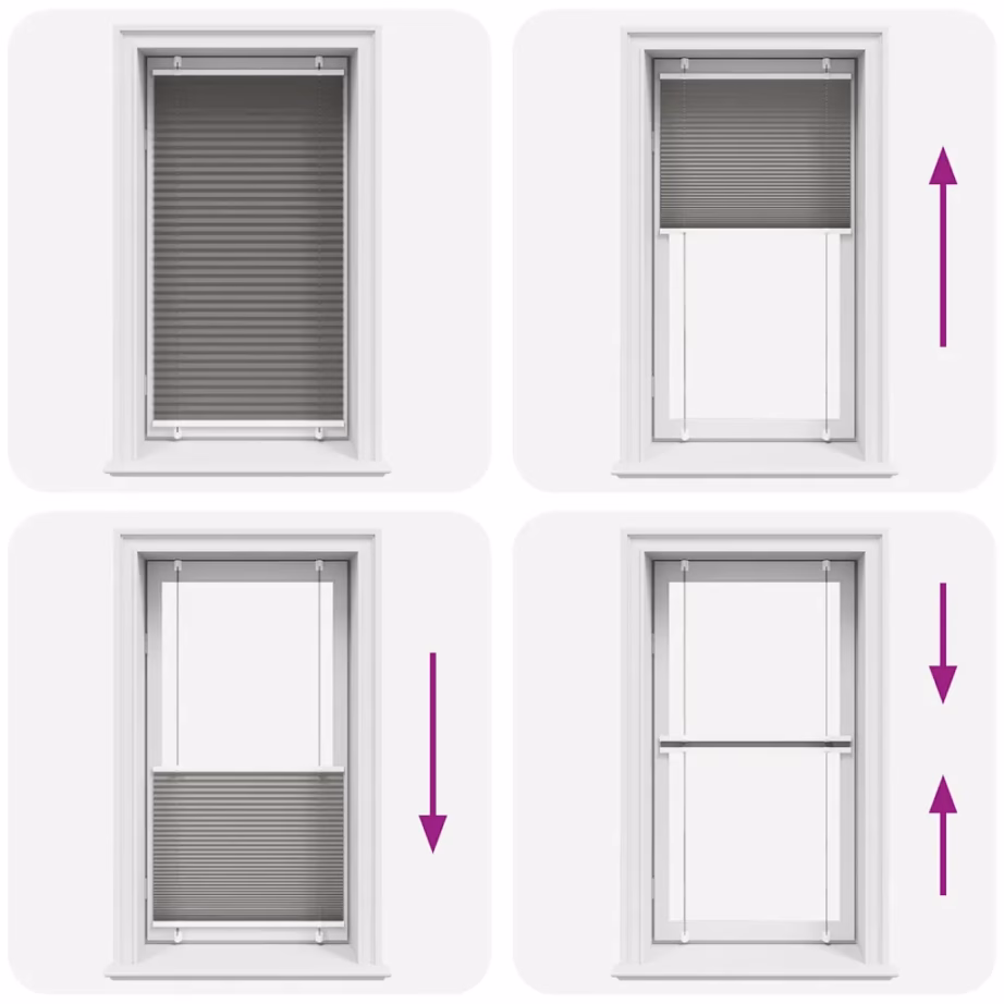 Plisseeritud aknaruloo antratsiithall, 80 x 100 cm, kahe paigaldusviisiga – 7