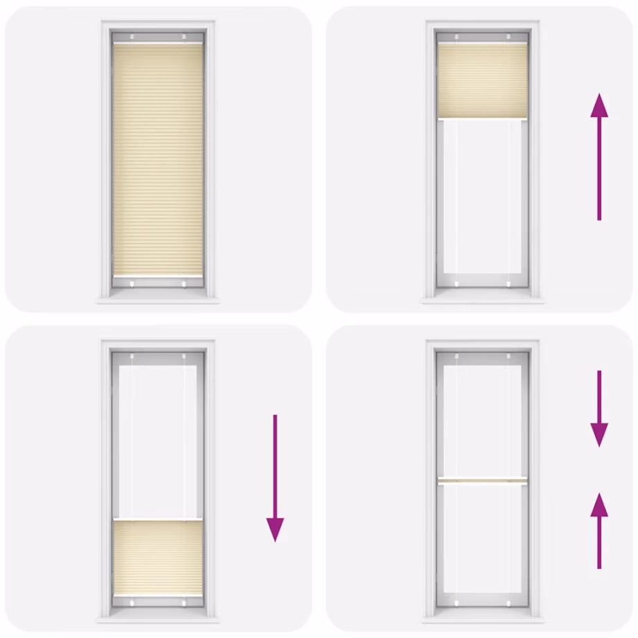 Plisseeritud ruloo, kreemjasvalge, 80 x 200 cm, 100% polüester – 5