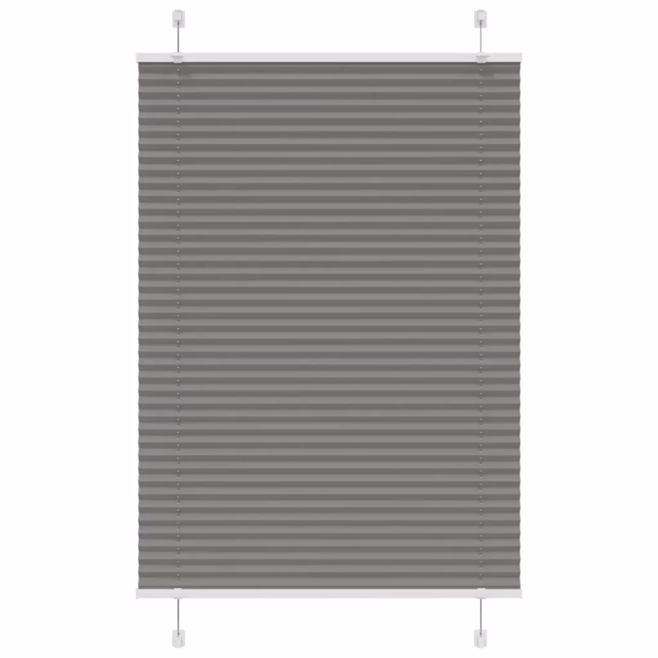 Plisseeritud ruloo privaatsuseks ja päikesekaitseks, antratsiithall, 90 x 100 cm – 2