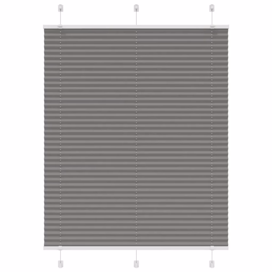 Plisseeritud ruloo, antratsiithall, 105 x 100 cm, kahe paigaldusviisiga – 2