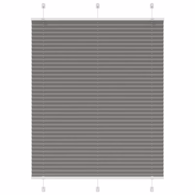 Plisseeritud ruloo privaatsuseks, antratsiithall, 110 x 150 cm, 100% polüester