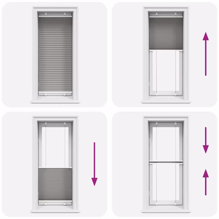 Plisseeritud ruloo antratsiithall, 65 x 100 cm, kanga laius 64,4 cm – 7