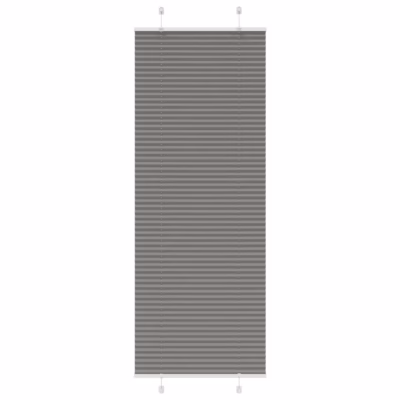 Plisseeritud ruloo privaatsuse ja päikesekaitsega, antratsiithall, 70 x 200 cm